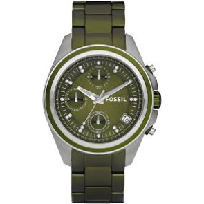 Bracelet de montre Fossil ES2917 Acier Vert 18mm
